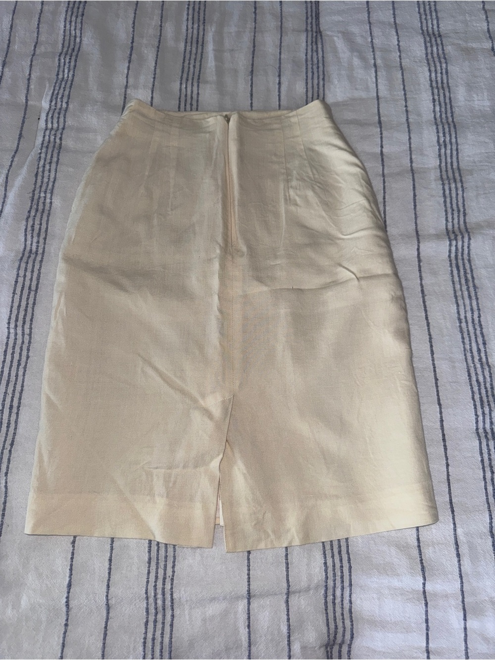 Classic Cream Pencil Skirt - Women's Skirt